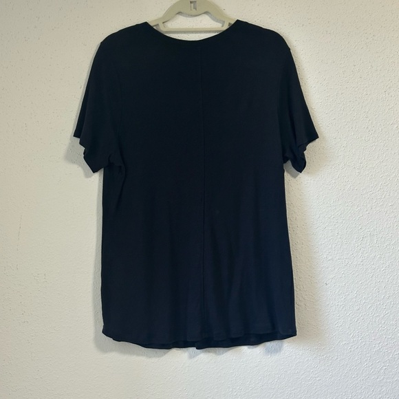 Sejour Women’s Plus Size Short Sleeve T Shirt 1XL V-neck Black NWOT. - Picture 8 of 8